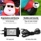 Santa Motorbike Christmas Inflatable LED Illuminated Xmas Decorations - 1.8M