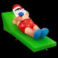 Santa Bench Christmas Inflatable LED Illuminated Xmas Decorations - 1.8M