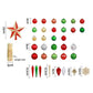 155pcs Christmas Tree Decorations Set Baubles Ornaments Party