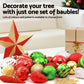 155pcs Christmas Tree Decorations Set Baubles Ornaments Party