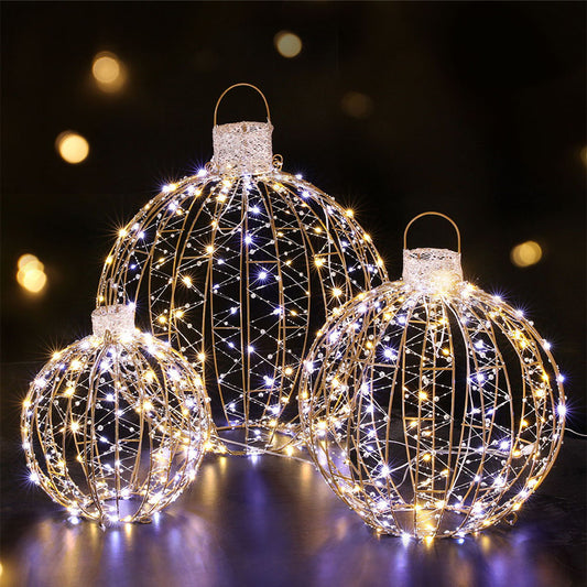 Christmas Lights 360 LED Fairy Light 3pcs Ball Decorations Set