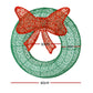 60cm Christmas Wreath Motif 50 LED Solar Xmas Decorations