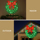 60cm Christmas Wreath Motif 50 LED Solar Xmas Decorations