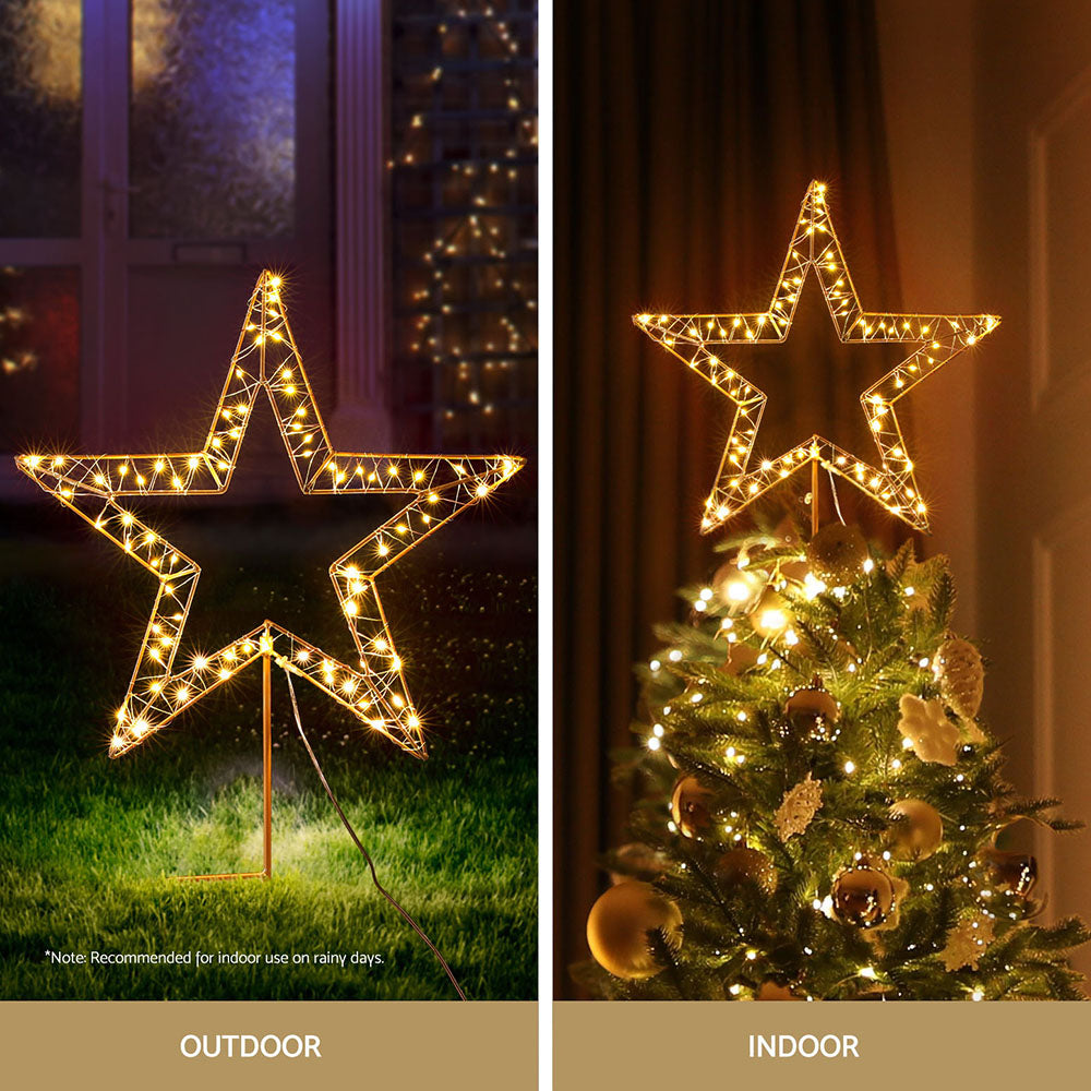 100 LED Christmas Lights Fairy Light Ground Star Garden Decoration