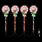 Set of 4 Christmas Lights Path Ground Light Garden Decorations 68 LED