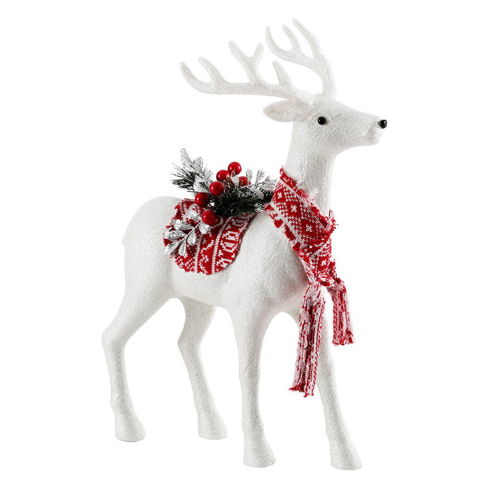 Christmas Reindeer 45cm Glitter Deer Ornaments Party Decorations