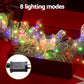 20M Christmas Lights Fairy Ribbon Light 200 LED Xmas Decor - Colored