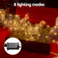 20M Christmas Lights Fairy Ribbon Light 200 LED Xmas Decor - Warm