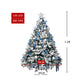 4ft 1.2m 300 Tips Christmas Tree Fairy Lights Snow Flocked Xmas Ornaments Decor