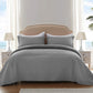 Queen Dreamz Bedspread Coverlet Set Quilted Grey