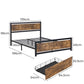 Cosseted Bed & Mattress Package with 16cm Mattress - Black & Wood Double