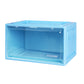 Stacked Sneaker Display Case Shoe Storage Blue