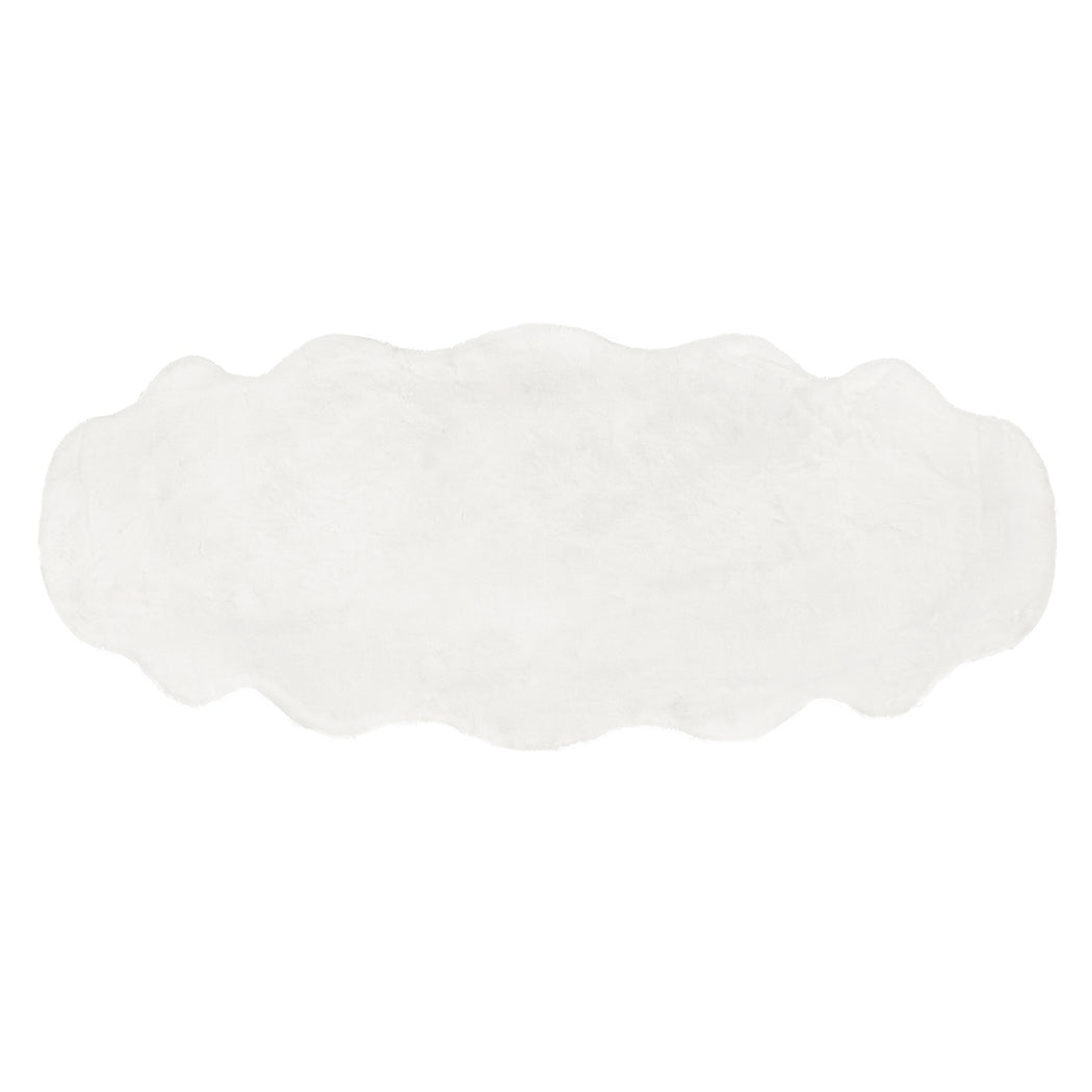 Lennon 80x200cm Floor Rug Area Rugs Cloud Fluffy - White