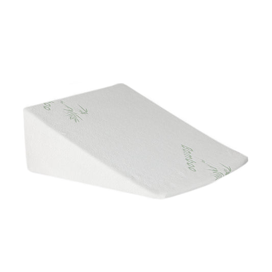 25cm Bedding Wedge Pillow Memory Foam - White