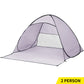 Pop Up Beach Tent Camping Portable Shelter Shade 2 Person Tents Fish Grey