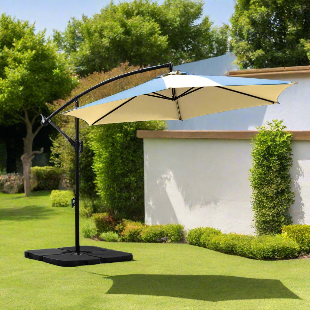 Mountview 3M Outdoor Umbrella Cantilever Grey