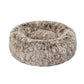 MEDIUM Dog Beds Pet Donut Nest Calming - Brown