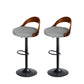 82.5cm Essen Bar Stools Kitchen Gas Lift Wooden Beech Stool Chair Swivel Barstools - Grey