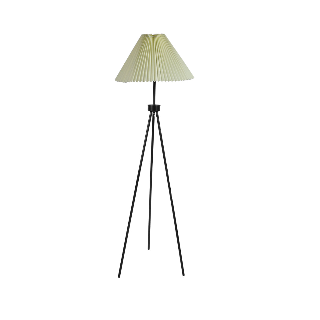 Modern Led Floor Lamp Stand Reading Light Decoration Indoor Classic Linen Fabric - Beige