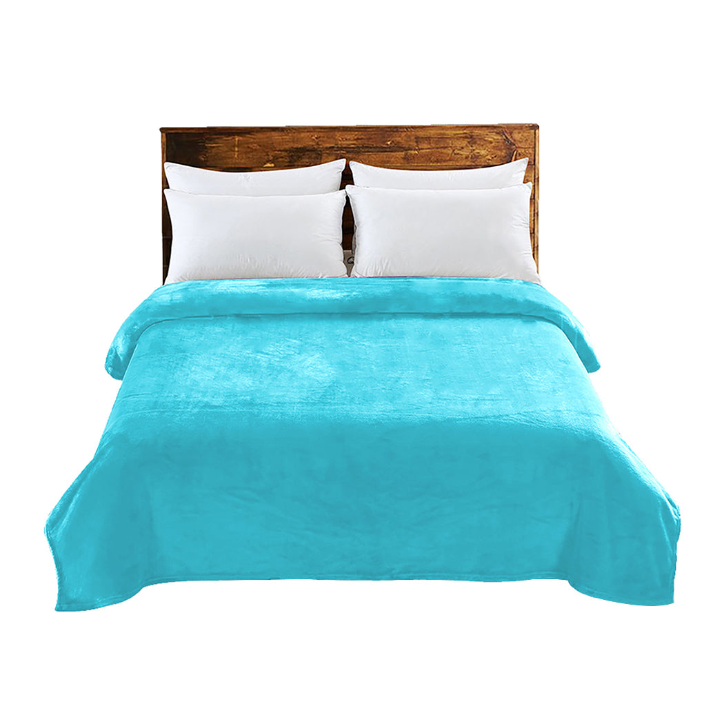 Waylon Throw Ultra-Soft Blanket 320gsm 220x160cm Warm - Teal