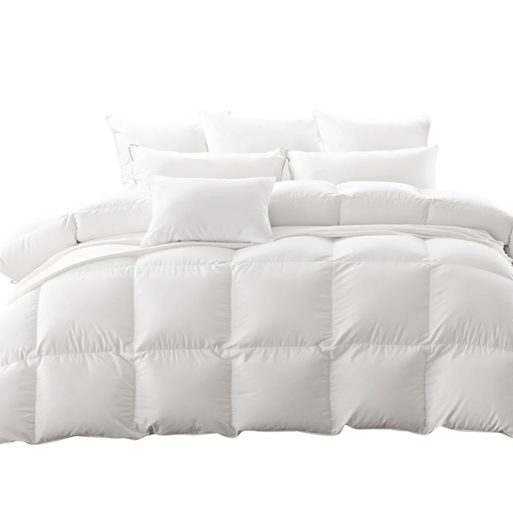 QUEEN 500GSM All Season Goose Down Feather Filling Duvet - White