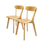 Felicity Set of 2 Dining Chairs Wooden Kitchen Chair - Natural