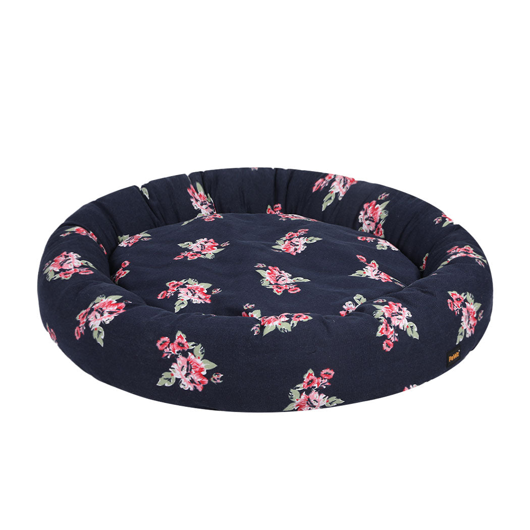 LARGE Dog Beds Washable Calming Pet Bedding - Navy