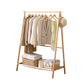 Clothes Stand Garment Drying Rack Hanger Organiser Wooden Rail Portable