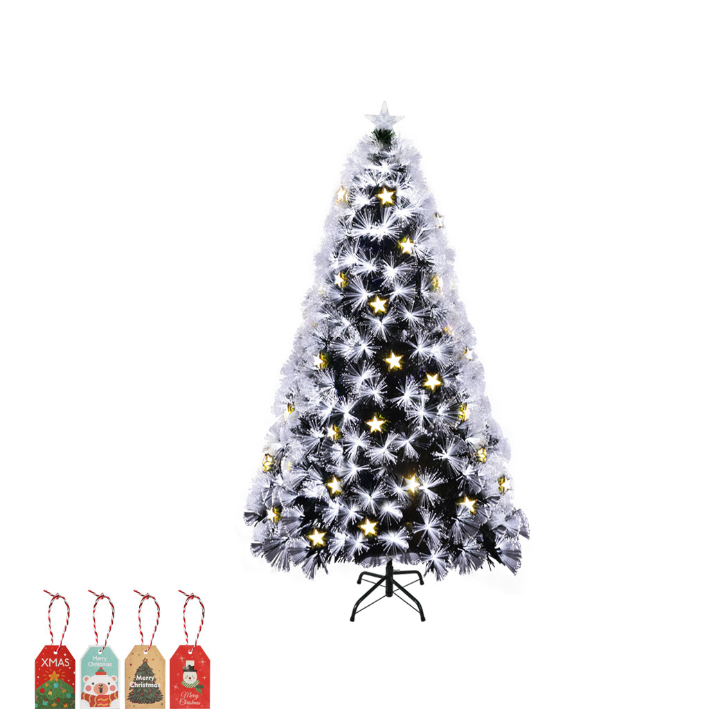 5ft 1.5m 180 Tips Christmas Tree Xmas Decorations Fibre Optic Multicolour Lights