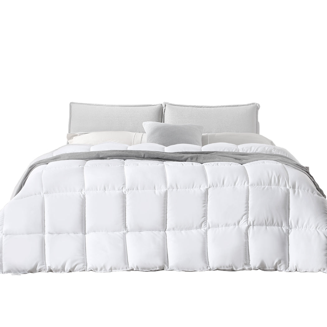 SUPER KING 700GSM Quilts Bamboo Quilt Winter All Season Bedding Duvet - White