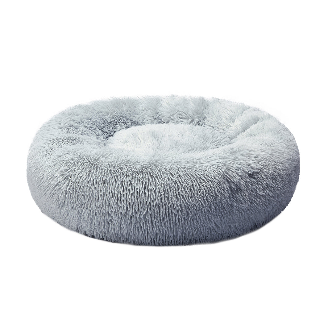 Molossus Dog Beds Pet Calming Donut Nest Deep Sleeping Bed - Grey XLARGE