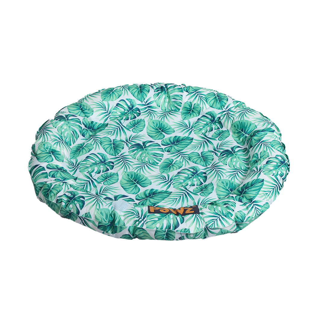 MEDIUM Dog Beds Pet Cool Bolster Gel Mat - Green