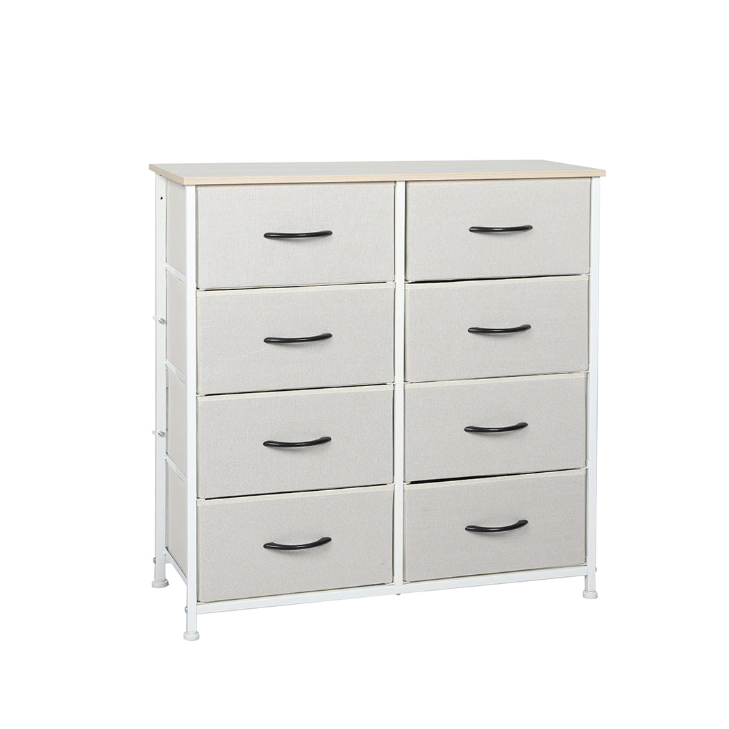 Levede Storage Cabinet Tower Chest Beige