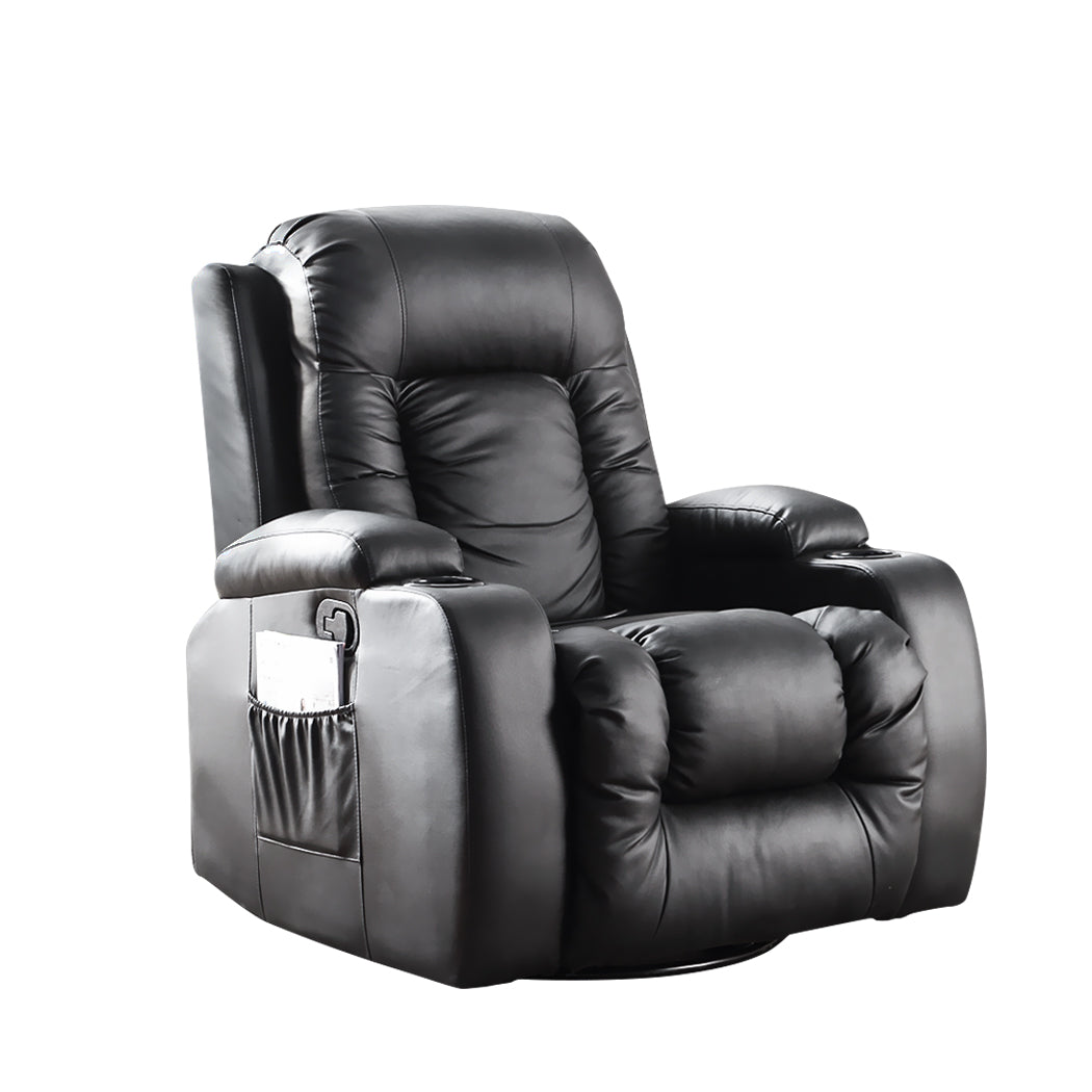 Irene Electric Massage Chair Zero Gravity Chair Recliner Full Body Back Neck - Black