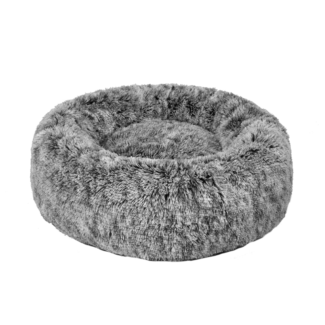 LARGE Dog Beds Pet Donut Nest Calming - Charcoal