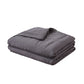 Winslow Weighted Soft Blanket 7KG Promote Deep Sleep Anti-Anxiety Single - Dark Grey