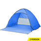 Pop Up Beach Tent Camping Portable Shelter Shade 2 Person Tents Fish Blue