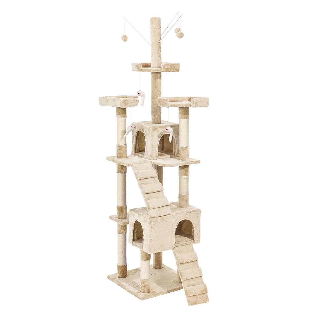 2.1M Cat Scratching Post Tree Gym House Condo Furniture Scratcher Tower