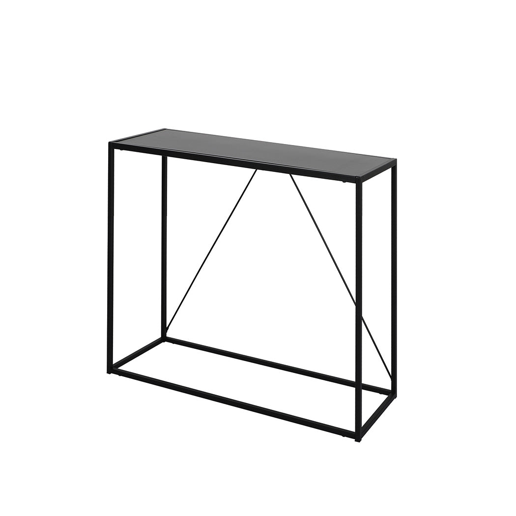 2-Tier Console Table Office Furniture - Black