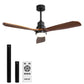 52'' Wood Ceiling Fan DC Motor - Walnut