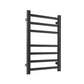 Heated Towel Rail Warmer Rack Wall Mounted - Black