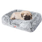 SMALL Dog Beds Pet Orthopedic Sofa - Grey