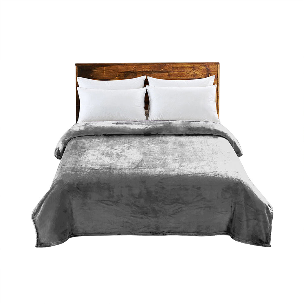 Waylon Throw Ultra-Soft Blanket 320gsm 220x240cm Warm - Silver