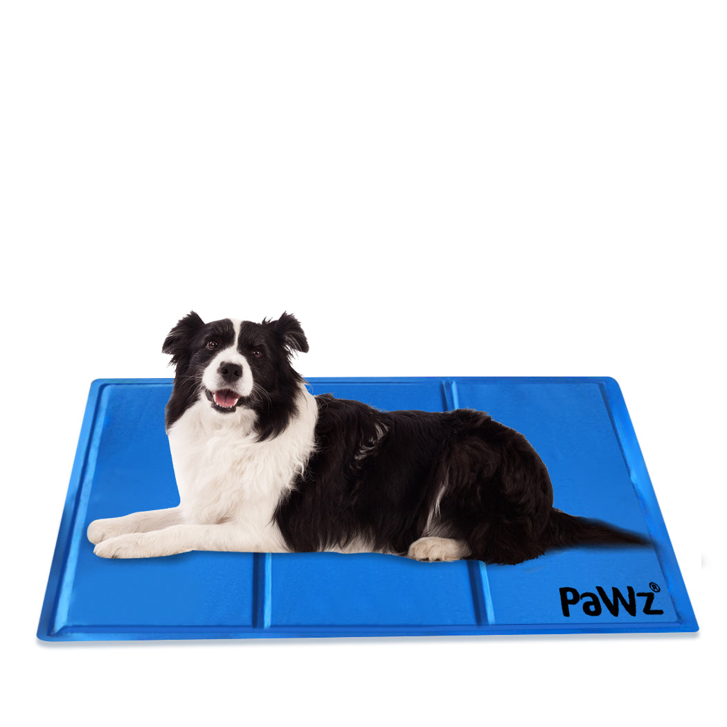 LARGE Dog Beds Pet Cooling Mat Gel Mats Cool Double 9KG - Blue