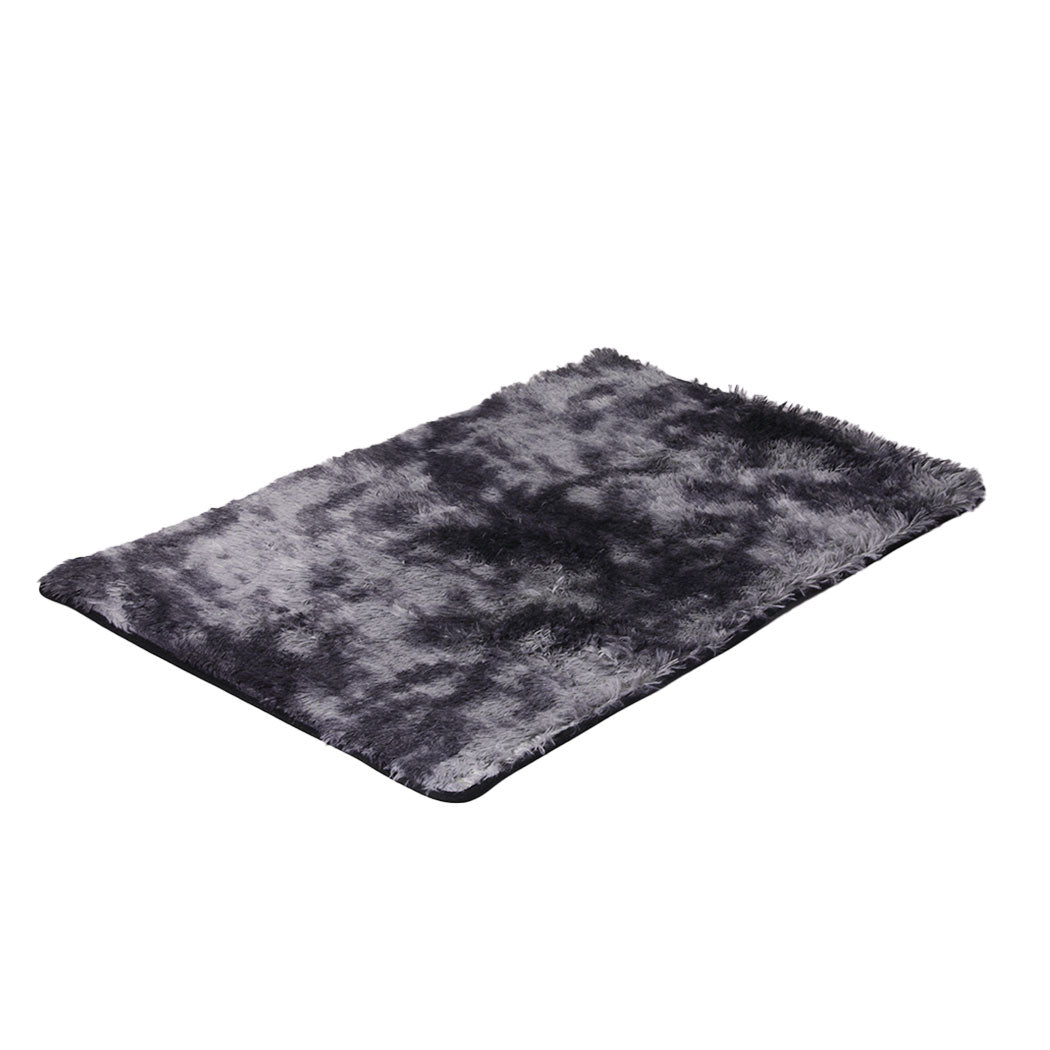 Caden 160x230 Floor Rug Shaggy Soft Large Area Rugs Tie-Dyed - Midnight City