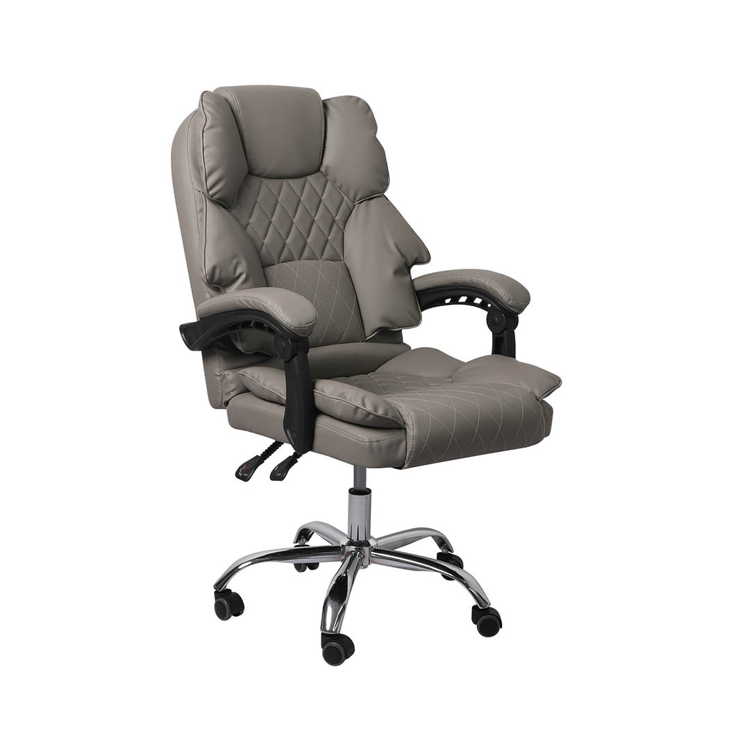 Levede Gaming Chair Office Computer Grey No Footrest