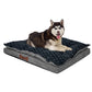 MEDIUM Dog Beds Calming Warm Soft Plush Comfy - Grey