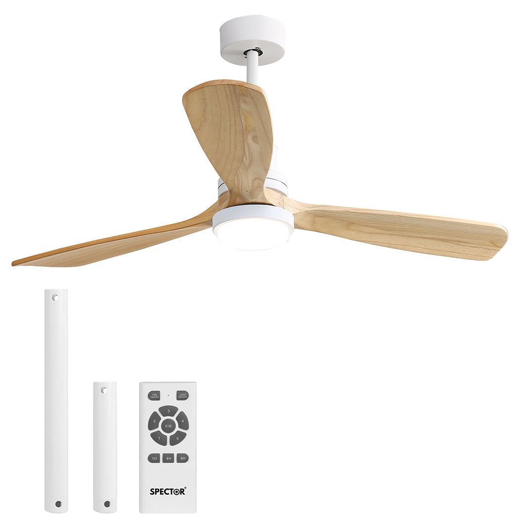 Ceiling Fan 52'' DC Motor Wood - Natural