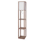 LED Floor Lamp with Storage Shelf 3 Tier Standing Reading Corner Light