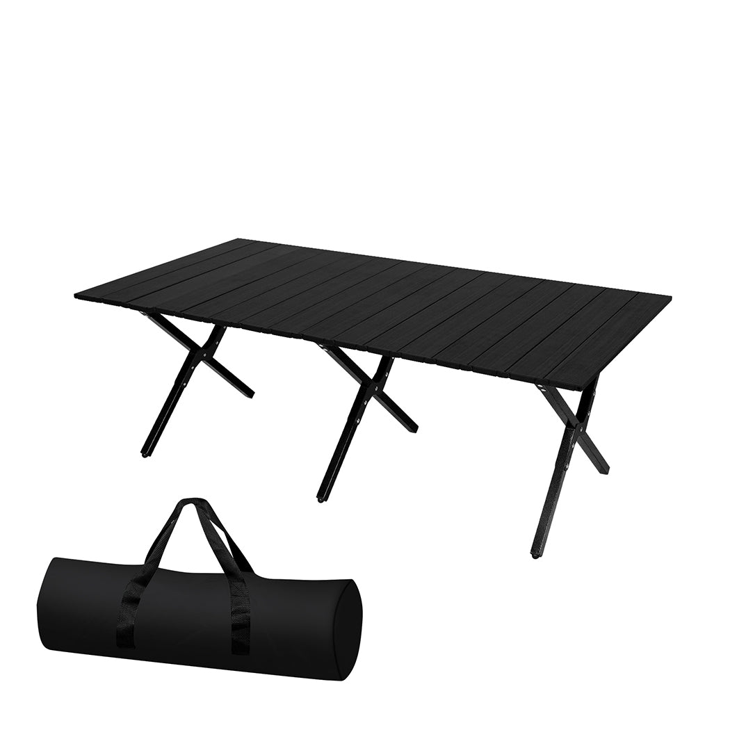 Folding Camping Table Portable - Black